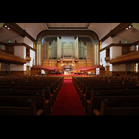 Denver, Trinity United Methodist Church, Innenraum in Richtung Orgel