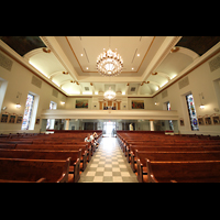 New York City, St. Peter's RC Church, Innenraum in Richtung Orgelempore