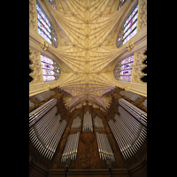 New York City, St. Patrick's Cathedral, Orgelprospekt und Deckengewlbe