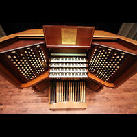 Philadelphia, Irvine Auditorium ('Curtis Organ'), Spieltisch von oben