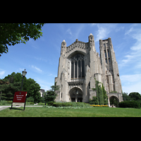 Chicago, University, Rockefeller Memorial Chapel, Fassade und Turm