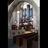 Chicago, University, Rockefeller Memorial Chapel, Blick vom Querhaus zur Orgel