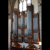 Chicago, University, Rockefeller Memorial Chapel, Blick von der gegenberliegenden Empore zur Orgel