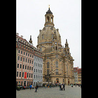 Dresden, Frauenkirche, Auenansicht mit Vorplatz