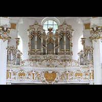 Steingaden, Wieskirche - Wallfahrtskirche zum gegeielten Heiland, Hauptorgel