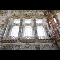Steingaden, Wieskirche - Wallfahrtskirche zum gegeielten Heiland, Altarraum, Nordseite