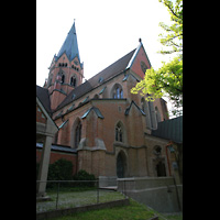 St. Ottilien, Erzabtei, Klosterkirche, Auenansicht von Westen