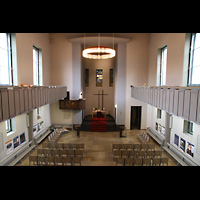 Berlin, St. Paul, Blick vom Spieltisch in die Kirche