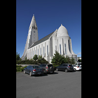 Reykjavk, Hallgrmskirkja, Ansicht schrg vom Chor aus