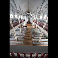 Reykjavk, Frkirkja, Blick von der Orgel in die Kirche