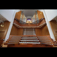 Bod, Domkirke, Orgel mit Spieltisch