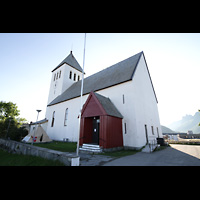 Svolvr, Kirke, Auenansicht von der Seite