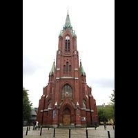 Bergen, Johanneskirke, Fassade mit Turm