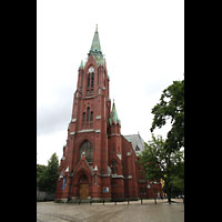 Bergen, Johanneskirke, Fassade mit Turm