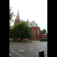 Bergen, Johanneskirke, Auenansicht vom Chor aus