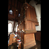 Bergen, Johanneskirke, Orgel seitlich