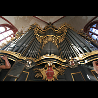 Brandenburg, Dom St. Peter und Paul, Blick vom Spieltisch nach oben