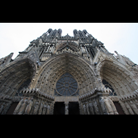 Reims, Cathdrale Notre-Dame, Reich verzierte Portalbgen