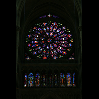 Reims, Cathdrale Notre-Dame, Fensterrosette der Fassade