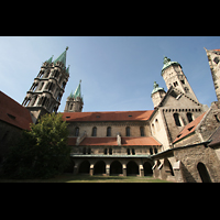 Naumburg, Dom, Innenhof mit Trmen