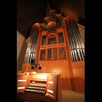 Berlin, Jesus-Christus-Kirche Dahlem, Orgel und Spieltisch