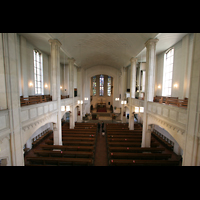 Mnchen (Munich), St. Markus, Blick von der Orgelempore in die Kirche