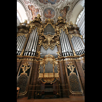 Passau, Dom St. Stephan, Hauptorgel mit mechanischem Spieltisch