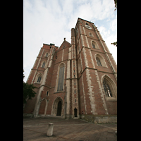 Ingolstadt, Liebfrauenmnster, Fassade mit Trmen