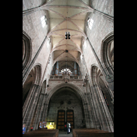 Nrnberg (Nuremberg), St. Lorenz, Hauptschiff mit Orgel