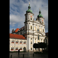 Waldsassen, Stiftsbasilika, Auenansicht mit Basilikaplatz