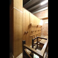 Alkmaar, Sint Laurenskerk, Balganlage mit manueller Bettigungsmglichkeit