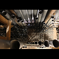 Alkmaar, Sint Laurenskerk, Blick in Hautpwerk von oben