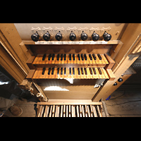 Alkmaar, Sint Laurenskerk, Spieltisch der Chororgel