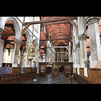 Amsterdam, Oude Kerk, Blick vom Chorraum zur Hauptorgel