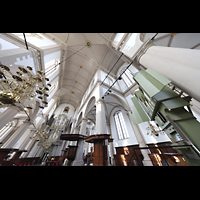 Amsterdam, Westerkerk, Chororgel und Blick in die Vierung und zur Hauptorgel