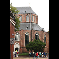 Groningen, Martinikerk, Sdlicher Chorraum von Popkenstraat/Martinikerkhof aus gesehen