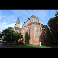 Groningen, Martinikerk, Ansicht von osten vim Martinikerkhof