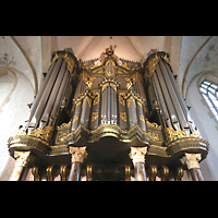 Groningen, Martinikerk, Hauptorgel perspektivisch (beleuchtet)