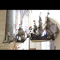 Haarlem, Sint Bavokerk, Kirchenschiffe aus dem 16. und 17. Jh. im sdlichen Querhaus