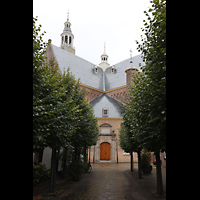 Maassluis, Groote Kerk, Ansicht von Sdosten von der Kerkstraat
