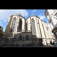 Zwolle, Grote of Sint Michaelskerk, Chor von Osten von der Sassenstraat