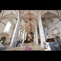 Zwolle, Grote of Sint Michaelskerk, Innenraum in Richtung Orgel