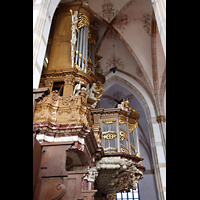 Zwolle, Grote of Sint Michaelskerk, Orgel von der Seite gesehen