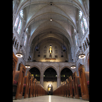 New York City, Riverside Church, Innenraum in Richtung Rckwand