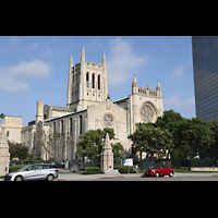 Los Angeles, First Congregational Church, Ansicht von Westen, links die Good Neighborhood Church