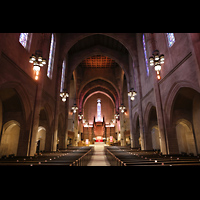 Los Angeles, First Congregational Church, Hauptschiff in Richtung Chor