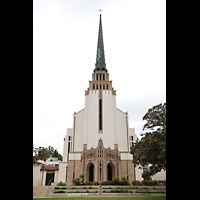 Los Angeles, Westwood United Methodist Church, Ansicht von Sdosten vom Wilshire Blvd