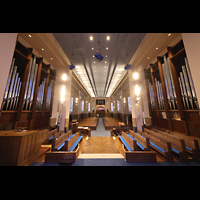 Los Angeles, Westwood United Methodist Church, Blick vom Chor in den Raum zur Gallery Organ