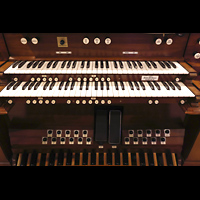 Los Angeles, Westwood United Methodist Church, Manuale und mittlere Registerstaffel der Gallery Organ