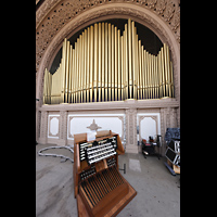 San Diego, Balboa Park, Spreckels Organ Pavilion (Freiluftorgel), Orgel mit Spieltisch